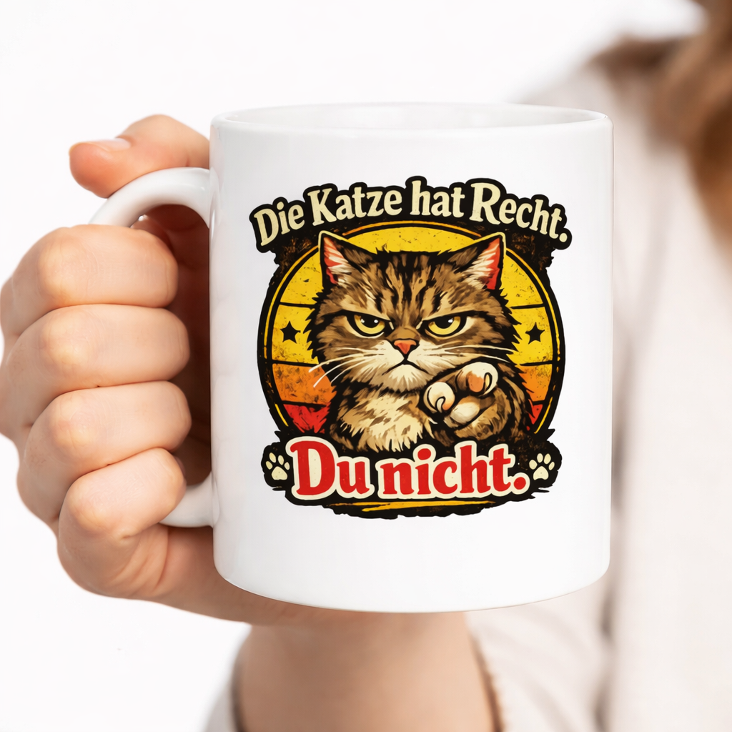 Katze hat Recht  (Tasse)