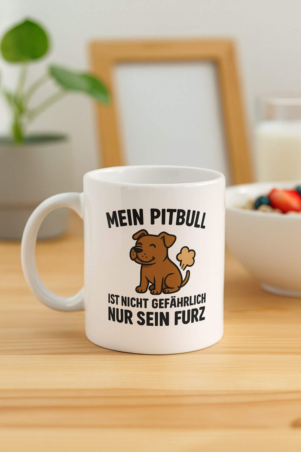 Gefährlicher Pitbull (Tasse)